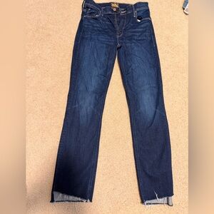 MOTHER Dark Blue Women's Straight-Leg Jeans